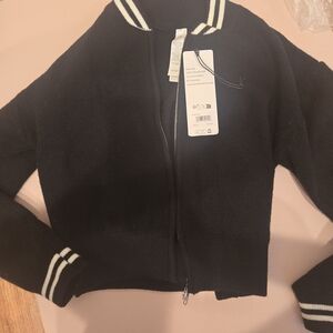 ALO Yoga Black Knit Jacket